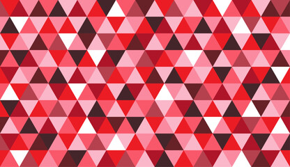 Red Geometric triangle mosaic pattern. Prism triangular Seamless Pattern Background Holographic Foil Multi Color Triangle Texture. repeat colorful-mosaic wallpaper