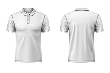 Professional Polo Shirt Mockup Front and Back