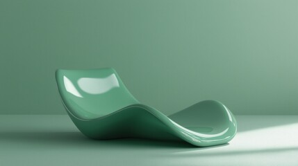 Futuristic wave-inspired lounger design for modern interior spaces