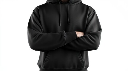 Black Hoodie Mockup: Stylish and Comfortable Men's Apparel