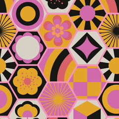 Electric Dream Geometric Design Element