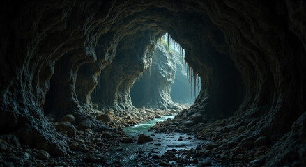inside the cave