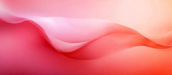 A serene and calming digital abstract image with a smooth gradient of pink and coral hues, perfect for graphic design, presentations, or wellness promotions.