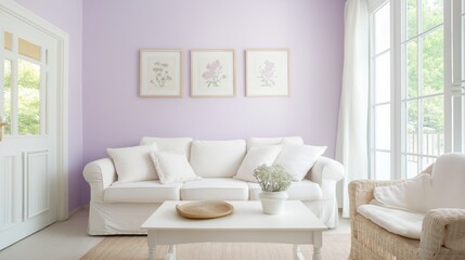 Serene lavender living room decor inspiration for calm and elegance