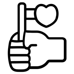 Solidarity Line Icon