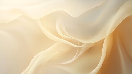 Obraz premium Draped Beige Fabric Softly Undulating Light
