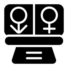 Gender Equality Solid Icon