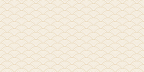 Chinese traditional wave seamless pattern red background. Elegant and festive repeat texture for wallpaper, card,web page, surface pattern,packaging.