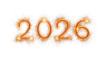 Happy New Year 2026 3d rendering Text Effect banner or poster card design