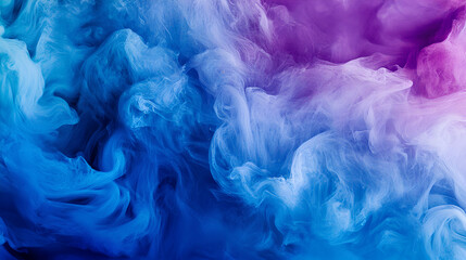 Fototapeta premium a digital oil painting of blue and purple smoke clouds