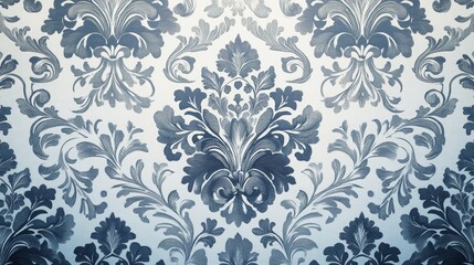 Vintage wallpaper - Floral pattern of 18th century