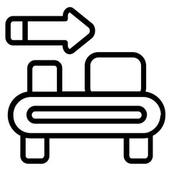 Conveyor Belt Line Icon