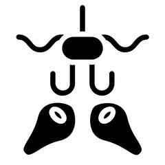 Fish Bait Solid Icon