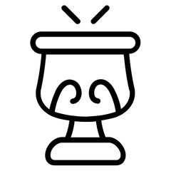 Holy Grail Line Icon