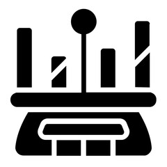 Data Scale Solid Icon