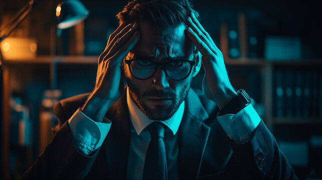 絶望を感じるビジネスマンのイメージ