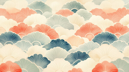 Obraz premium Japanese Illustration Backgrounds