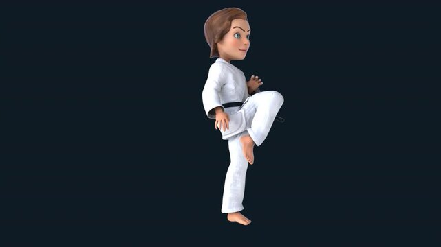 The beautiful karate girl,fighting girl