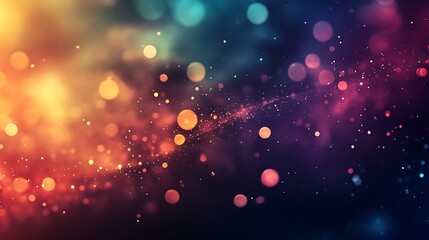 Abstract Colorful Bokeh Lights Background Image