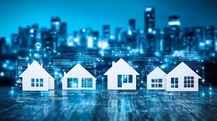 Visual representation of economic policy impacts on housing markets