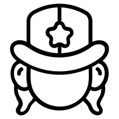 Magic Hat Line Icon