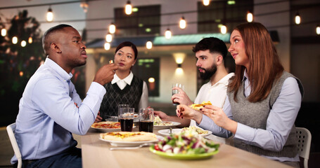 Evening Dinner Outdoors At Patio. Food Party