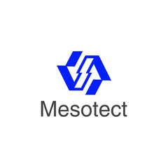 Creative letter MS technology logo design, MS icon symbol for brand