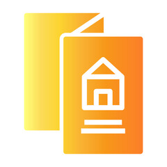 brochures Gradient icon