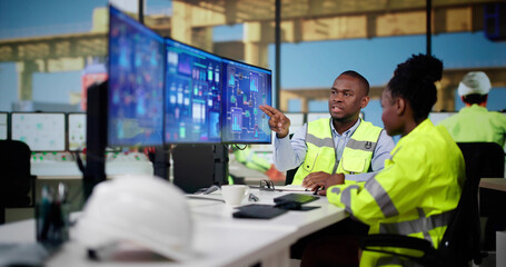 Automated Computer Technology At Industrial Plant