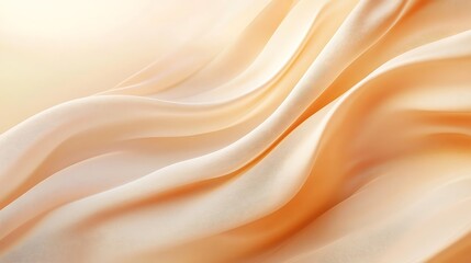 Obraz premium Elegant Draped Fabric Soft Peach Hues Texture