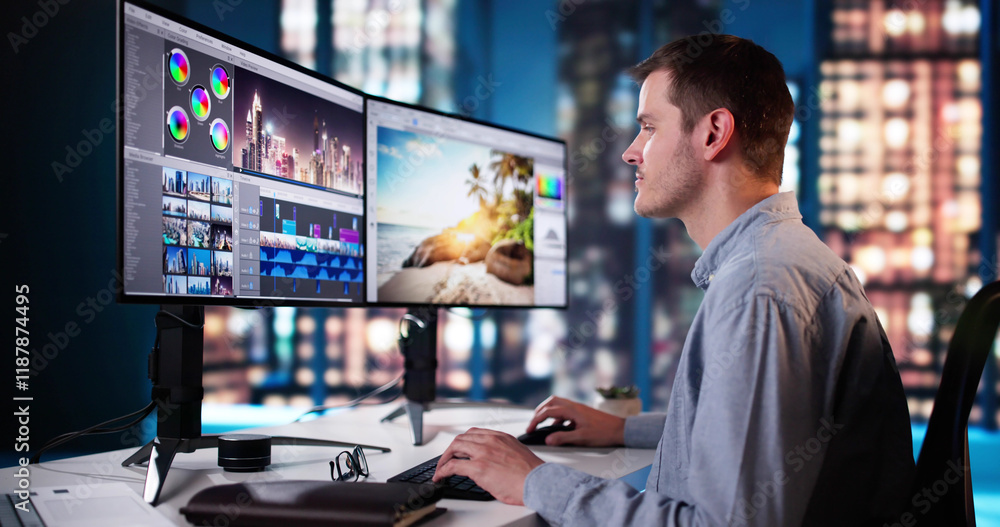 Aufkleber video editor using software for edit
