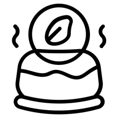 Tea Bag Line Icon