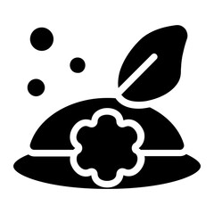 Flower Tea Solid Icon