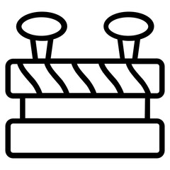 Wooden Plank Line Icon