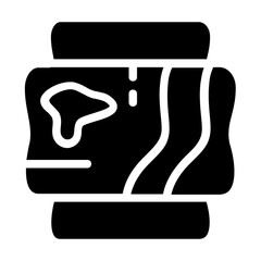 Wooden Plank Solid Icon