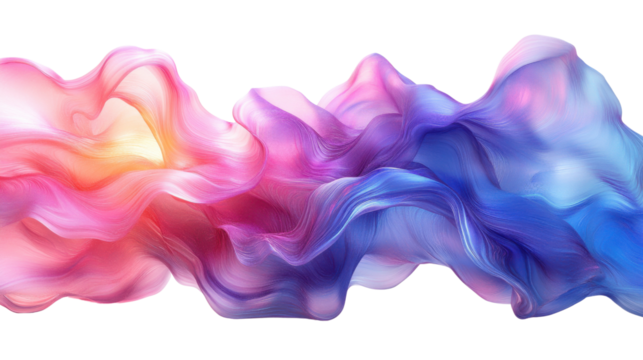 blue pink purple solid wave movement 3d abstract is on white background