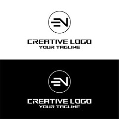 creative letter logo en design vector
