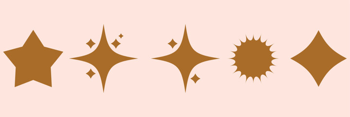 Shine sparkle icon. Vector blink star for logo, sparkle clipart