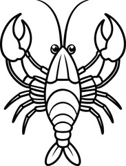 Creative Lobster Line Art for Coloring