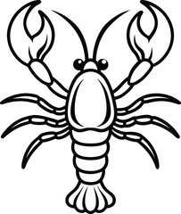 Creative Lobster Line Art for Coloring