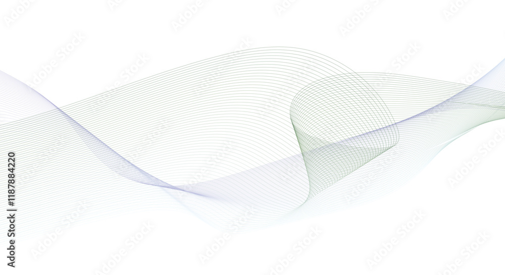 Poster abstract isolated colorful wave on white element.
