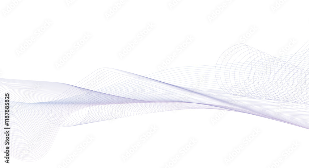 Poster colorful wave element for design. abstract line art vector background.
