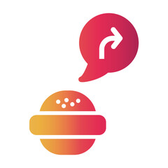 checkout order Gradient icon