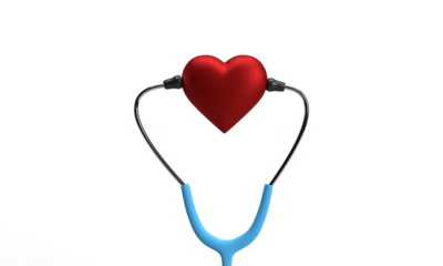 World health day stethoscope red pink orange color love heart shape april 2025 year object medical healthcare treatment protection disease symbol world health day awareness international support care