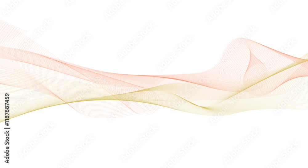 Poster abstract line art vector background.. abstract colorful wave element.