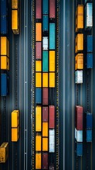Obraz premium Cargo management, freight scheduling, task management, time-saving systems, planning tool