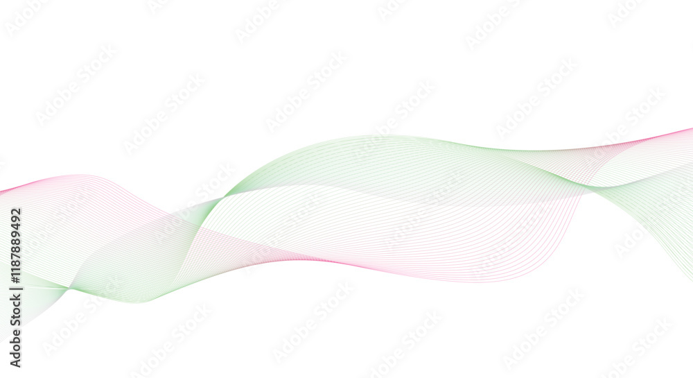 Poster wave design element many horizontal lines.