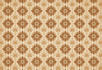 Abstract brown floral pattern design background