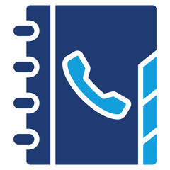 Contact Book Icon Element For Design