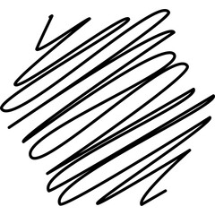 Scribble Hand Drawn Shape